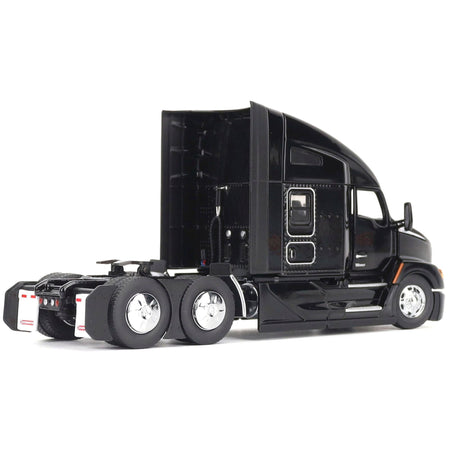 Kenworth T680 76" High Roof Sleeper Cab Truck Tractor Black "Transport Series" 1/50 Diecast Model by Diecast Masters-Diecast Masters-ModelCars.com