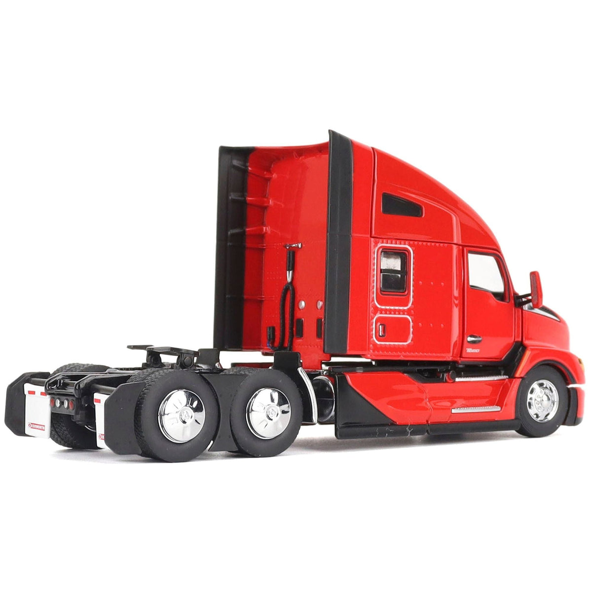 Kenworth T680 76" High Roof Sleeper Cab Truck Tractor Viper Red "Transport Series" 1/50 Diecast Model by Diecast Masters-Diecast Masters-ModelCars.com