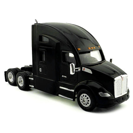 Kenworth T680 Sleeper Cab Black 1/87 (HO) Plastic Model Car by HO Logistics-HO Logistics Replicas-ModelCars.com