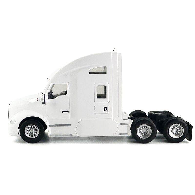 Kenworth T680 Sleeper Cab White 1/87 (HO) Plastic Model Car by HO Logistics-HO Logistics Replicas-ModelCars.com