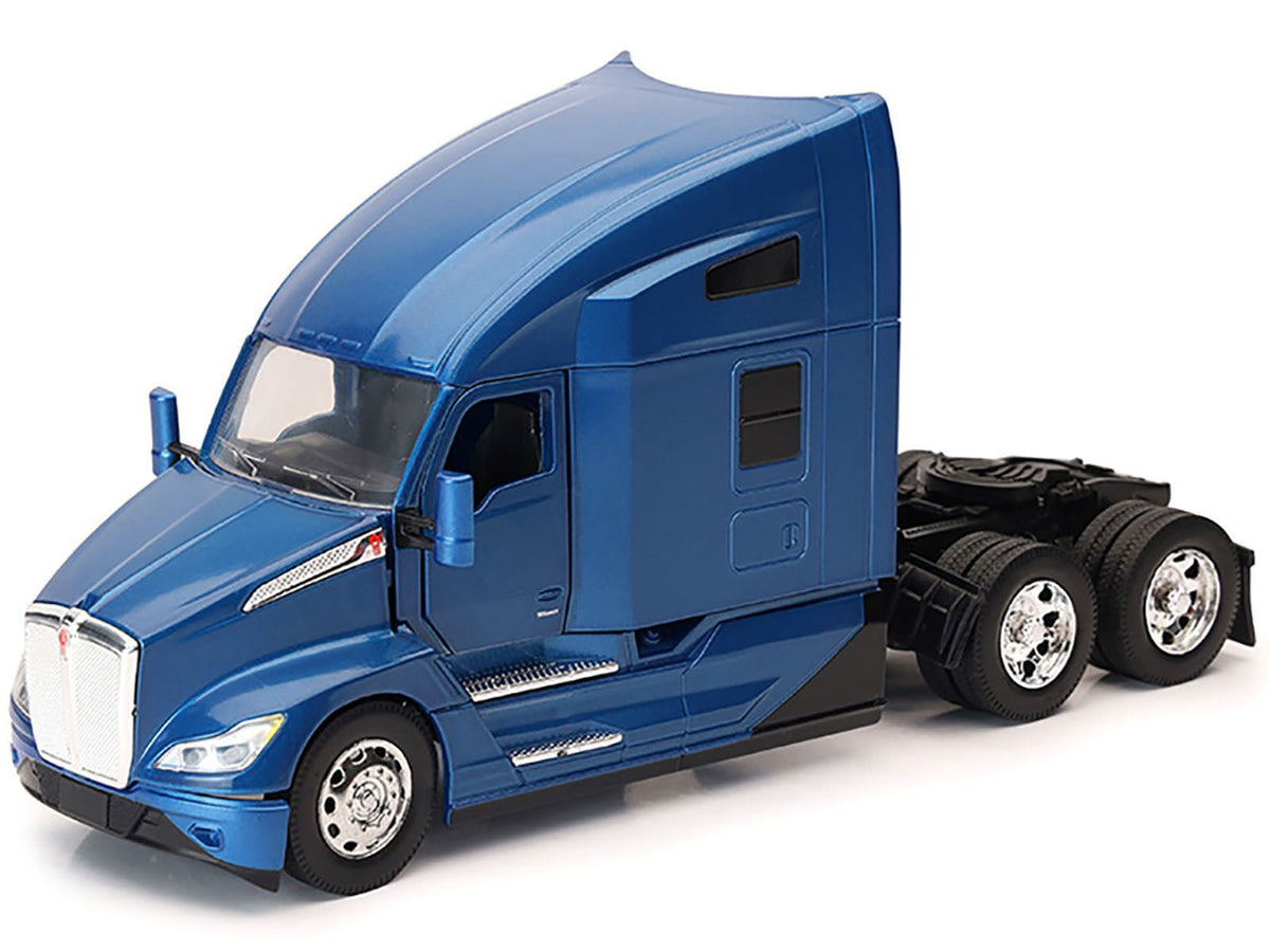 Kenworth T680 Truck Tractor Blue Metallic "Long Haul Truckers" Series 1/32 Diecast Model by New Ray-New Ray-ModelCars.com