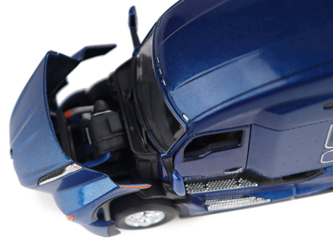 Kenworth T680 Truck Tractor Deep Cerulean Blue Metallic "Transport Series" 1/50 Diecast Model by Diecast Masters-Diecast Masters-ModelCars.com