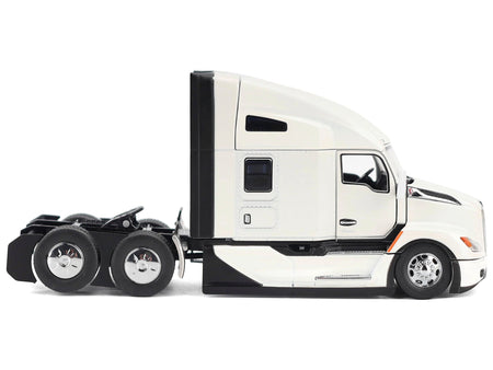 Kenworth T680 Truck Tractor Pearl White "Transport Series" 1/50 Diecast Model by Diecast Masters-Diecast Masters-ModelCars.com