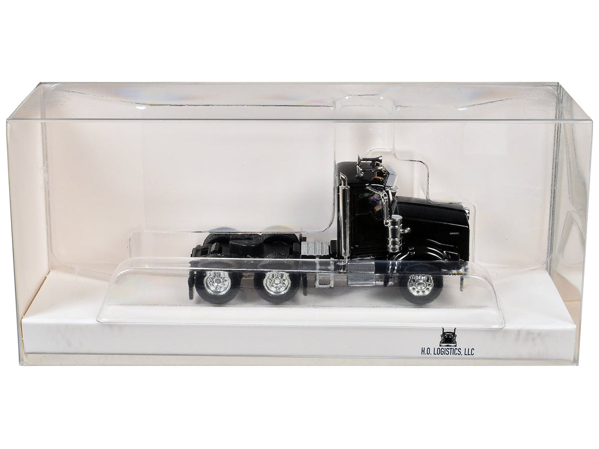 Kenworth T800 Day Cab Black 1/87 (HO) Scale Plastic Model Car by HO Logistics-HO Logistics Replicas-ModelCars.com