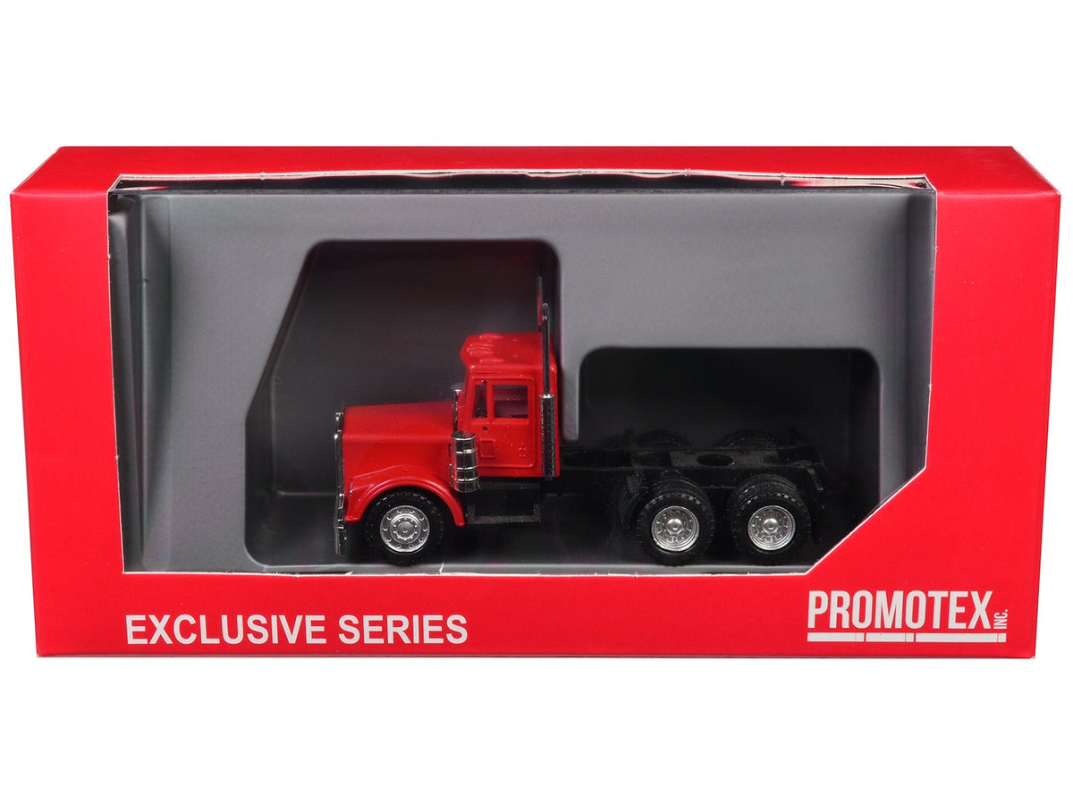 Kenworth W900 Short Day Cab "New Version" Red 1/87 (HO) Plastic Model Car by Promotex-Promotex-ModelCars.com