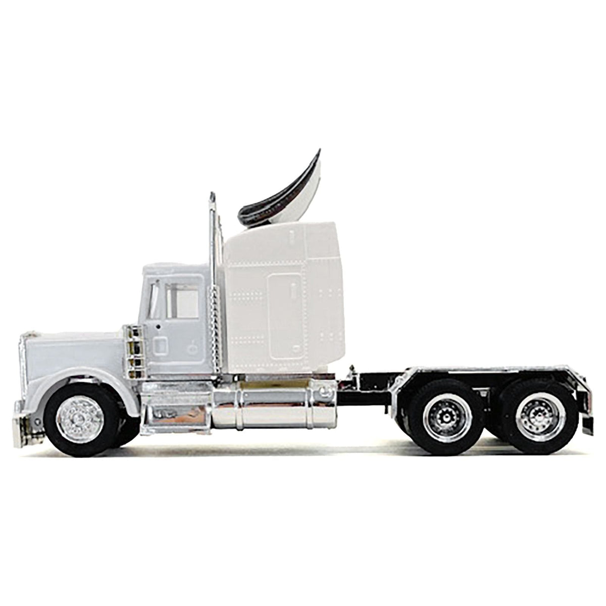 Kenworth W900 Sleeper Cab White 1/87 (HO) Plastic Model Car by Promotex-Promotex-ModelCars.com