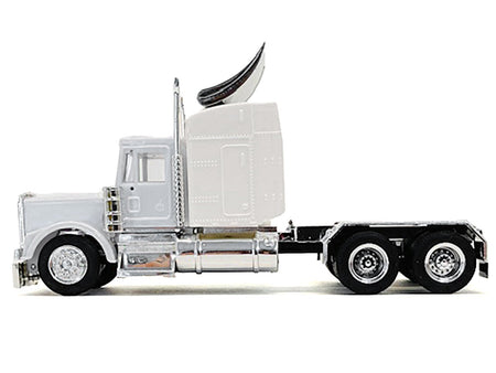Kenworth W900 Sleeper Cab White 1/87 (HO) Plastic Model Car by Promotex-Promotex-ModelCars.com