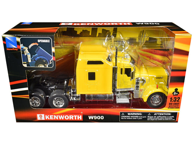 Kenworth W900 Truck Tractor Yellow "Long Haul Truckers" Series 1/32 Diecast Model by New Ray-New Ray-ModelCars.com