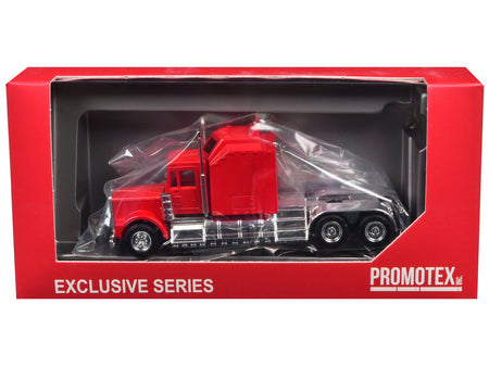 Kenworth W900 with Extra Large Sleeper Red 1/87 (HO) Plastic Model Car by Promotex-Promotex-ModelCars.com