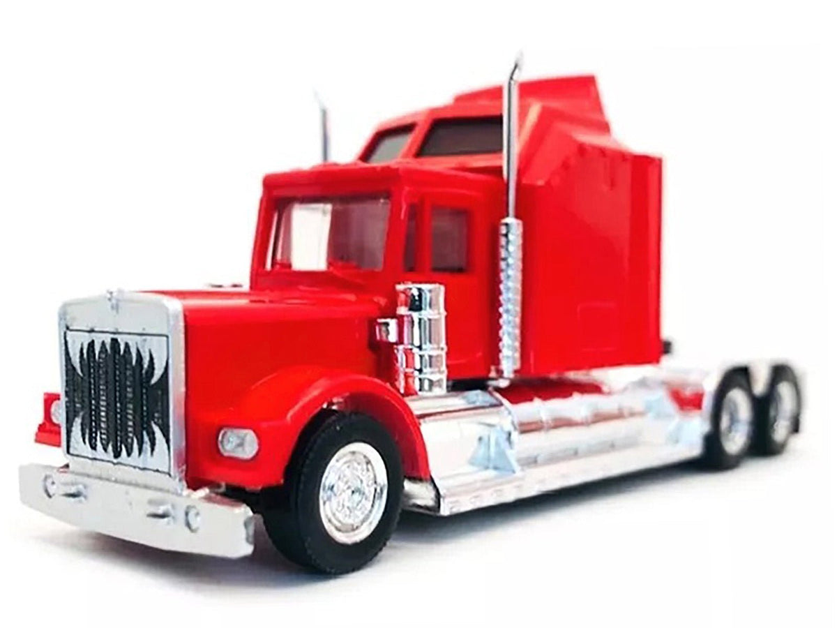 Kenworth W900 with Extra Large Sleeper Red 1/87 (HO) Plastic Model Car by Promotex-Promotex-ModelCars.com