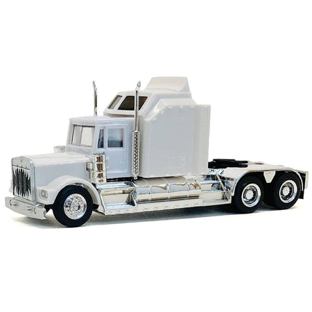 Kenworth W900 with Extra Large Sleeper White 1/87 (HO) Plastic Model Car by Promotex-Promotex-ModelCars.com
