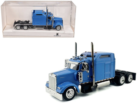 Kenworth W900L Truck Tractor with Sleeper Cab Baby Blue 1/87 (HO) Scale Plastic Model Car by HO Logistics-HO Logistics Replicas-ModelCars.com