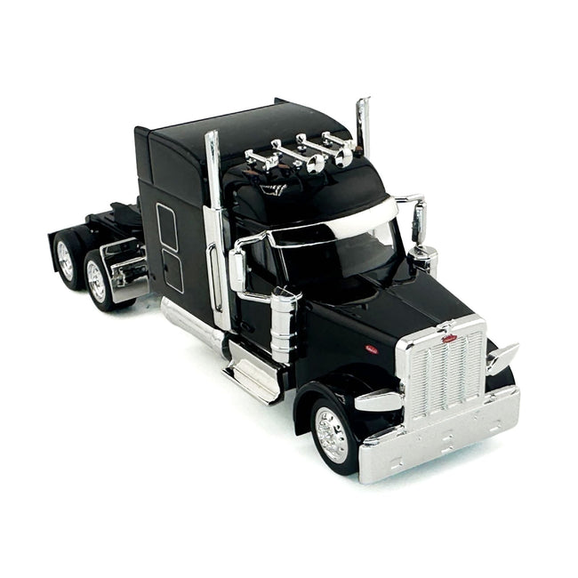 Kenworth W990 3-Axel Day Cab Blue Metallic 1/87 (HO) Plastic Model Car by HO Logistics-HO Logistics Replicas-ModelCars.com
