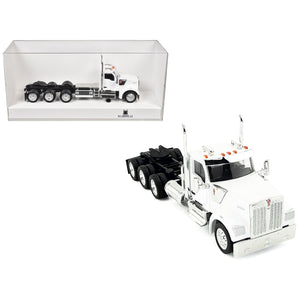 Kenworth W990 3-Axel Day Cab White 1/87 (HO) Plastic Model Car by HO Logistics
