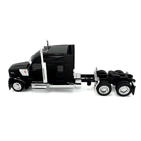 Kenworth W990 with Stand Up Sleeper Cab Black 1/87 (HO) Plastic Model Car by HO Logistics-HO Logistics Replicas-ModelCars.com