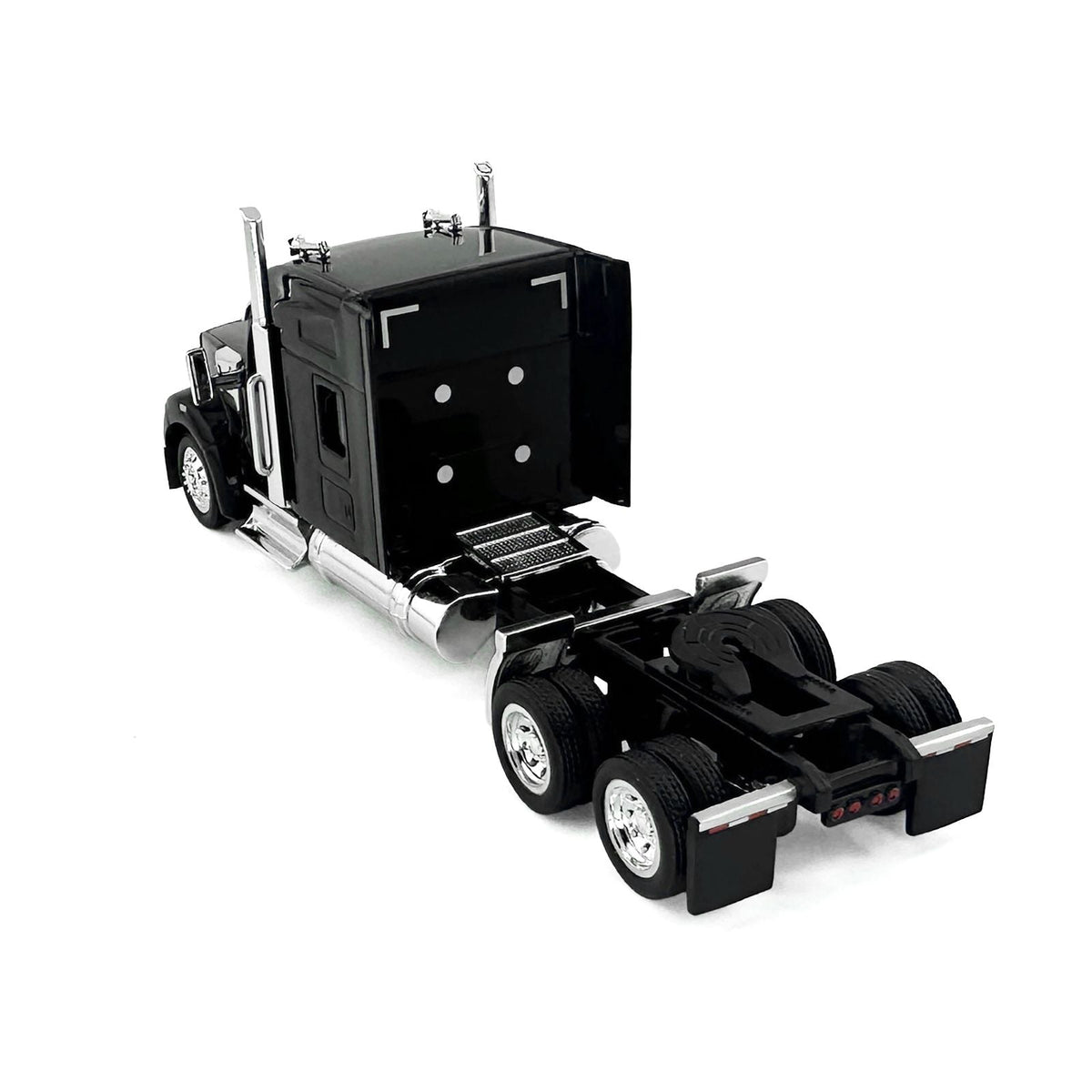 Kenworth W990 with Stand Up Sleeper Cab Black 1/87 (HO) Plastic Model Car by HO Logistics-HO Logistics Replicas-ModelCars.com