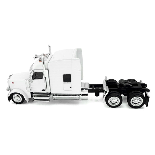 Kenworth W990 with Stand Up Sleeper Cab White 1/87 (HO) Plastic Model Car by HO Logistics-HO Logistics Replicas-ModelCars.com