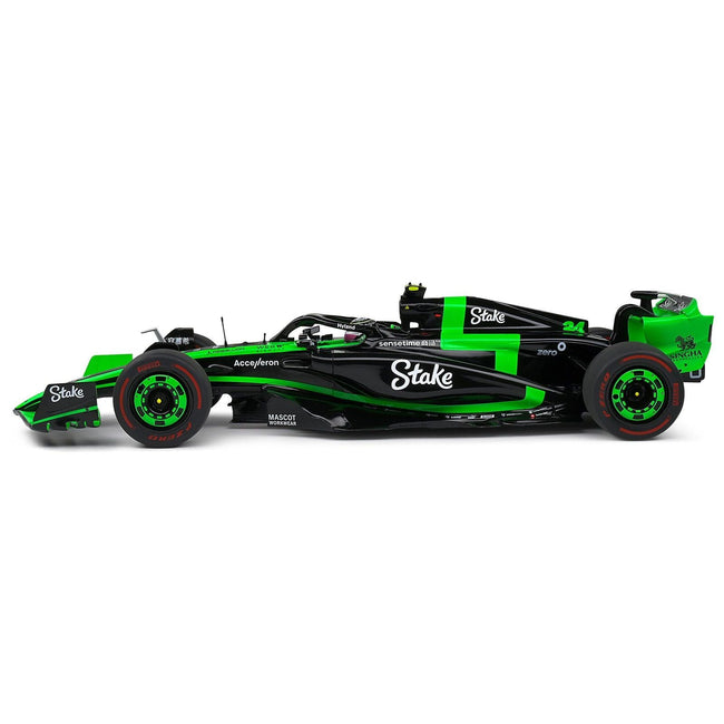 Kick Sauber C44 #24 Zhou Guanyu "Kick Sauber F1 Team" Formula One F1 "Bahrain GP" (2024) "Competition" Series 1/18 Diecast Model Car by Solido-Solido-ModelCars.com