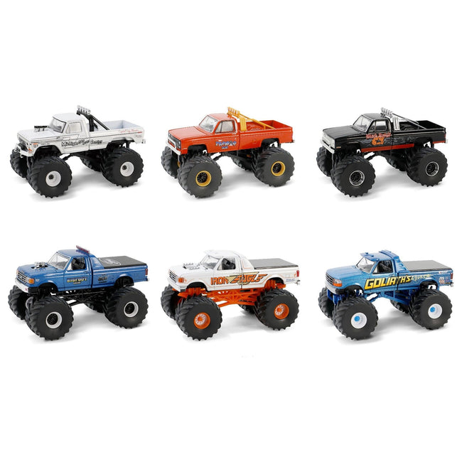 "Kings of Crunch" Set of 6 Monster Trucks Series 15 1/64 Diecast Model Trucks by Greenlight-Greenlight-ModelCars.com