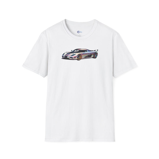 Koenigsegg Agera Cartoon Art T-Shirt-Modelcars.com-ModelCars.com