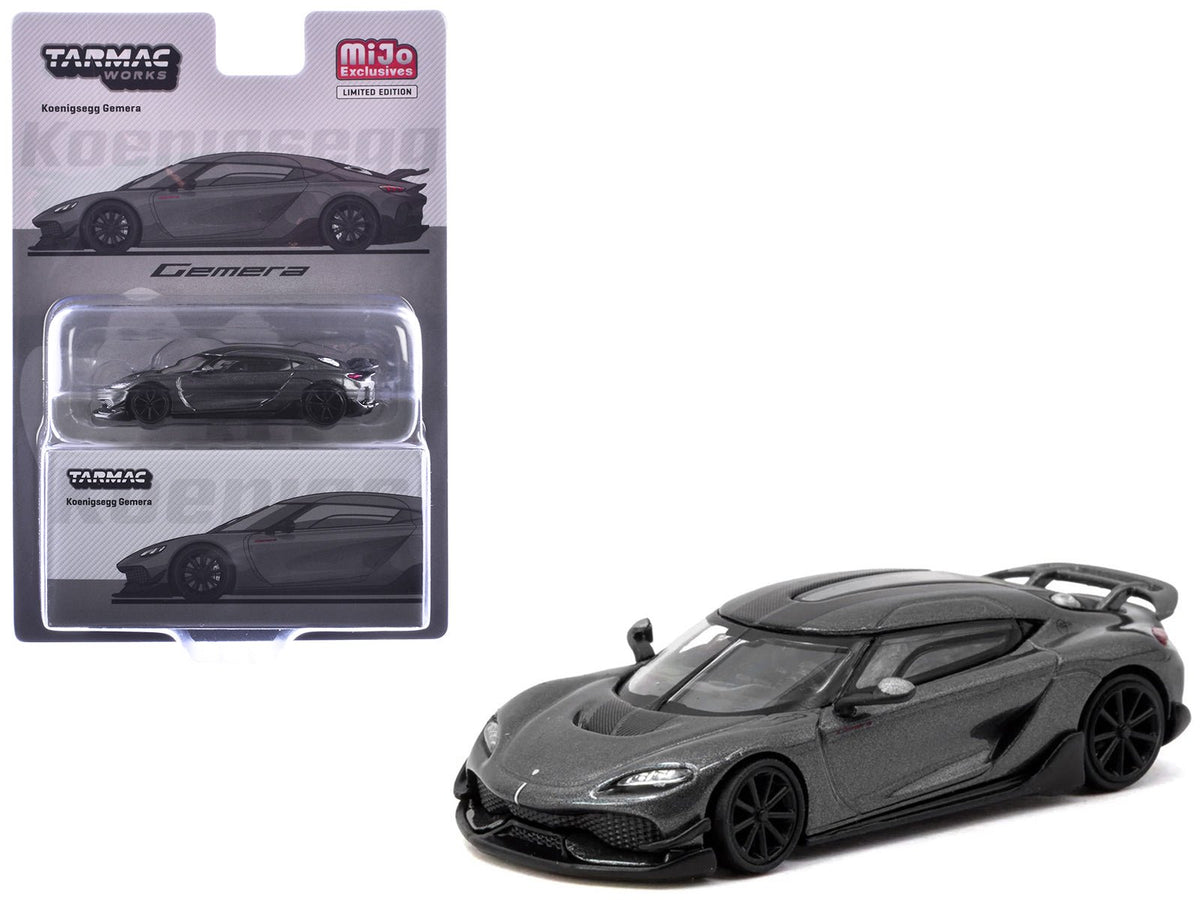 Koenigsegg Gemera Dark Gray Metallic "Global64" Series 1/64 Diecast Model Car by Tarmac Works-Tarmac Works-ModelCars.com
