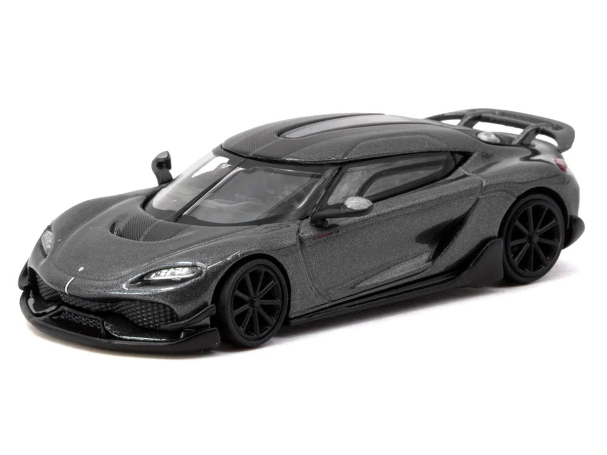 Koenigsegg Gemera Dark Gray Metallic "Global64" Series 1/64 Diecast Model Car by Tarmac Works-Tarmac Works-ModelCars.com