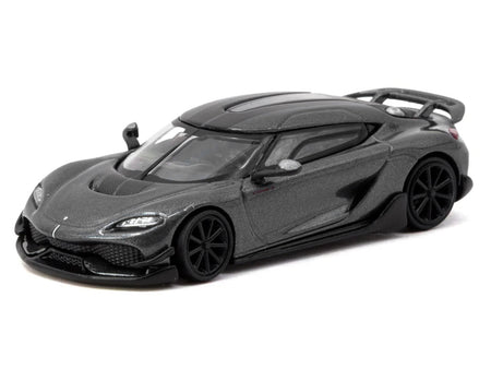 Koenigsegg Gemera Dark Gray Metallic "Global64" Series 1/64 Diecast Model Car by Tarmac Works-Tarmac Works-ModelCars.com