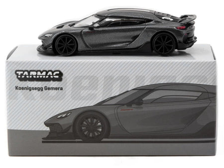 Koenigsegg Gemera Dark Gray Metallic "Global64" Series 1/64 Diecast Model Car by Tarmac Works-Tarmac Works-ModelCars.com