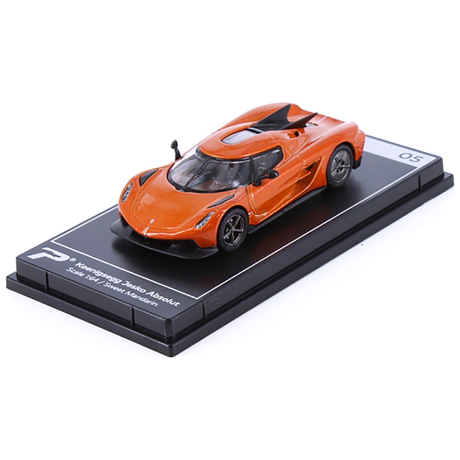 Koenigsegg Jesko Absolut Sweet Mandarin Orange Metallic "Hypercar League Collection" 1/64 Diecast Model Car by PosterCars - PosterCars - ModelCars.com