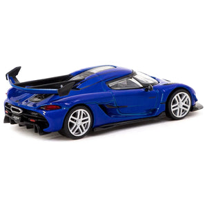 Koenigsegg Jesko Attack Blue Metallic "Global64" Series 1/64 Diecast Model by Tarmac Works