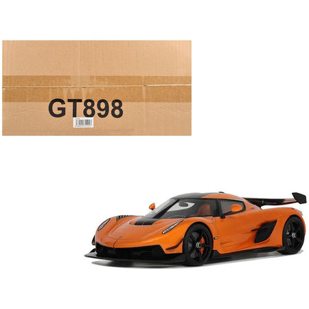 Koenigsegg Jesko Attack Orange Metallic with Black Stripes 1/18 Model Car by GT Spirit - GT Spirit - ModelCars.com