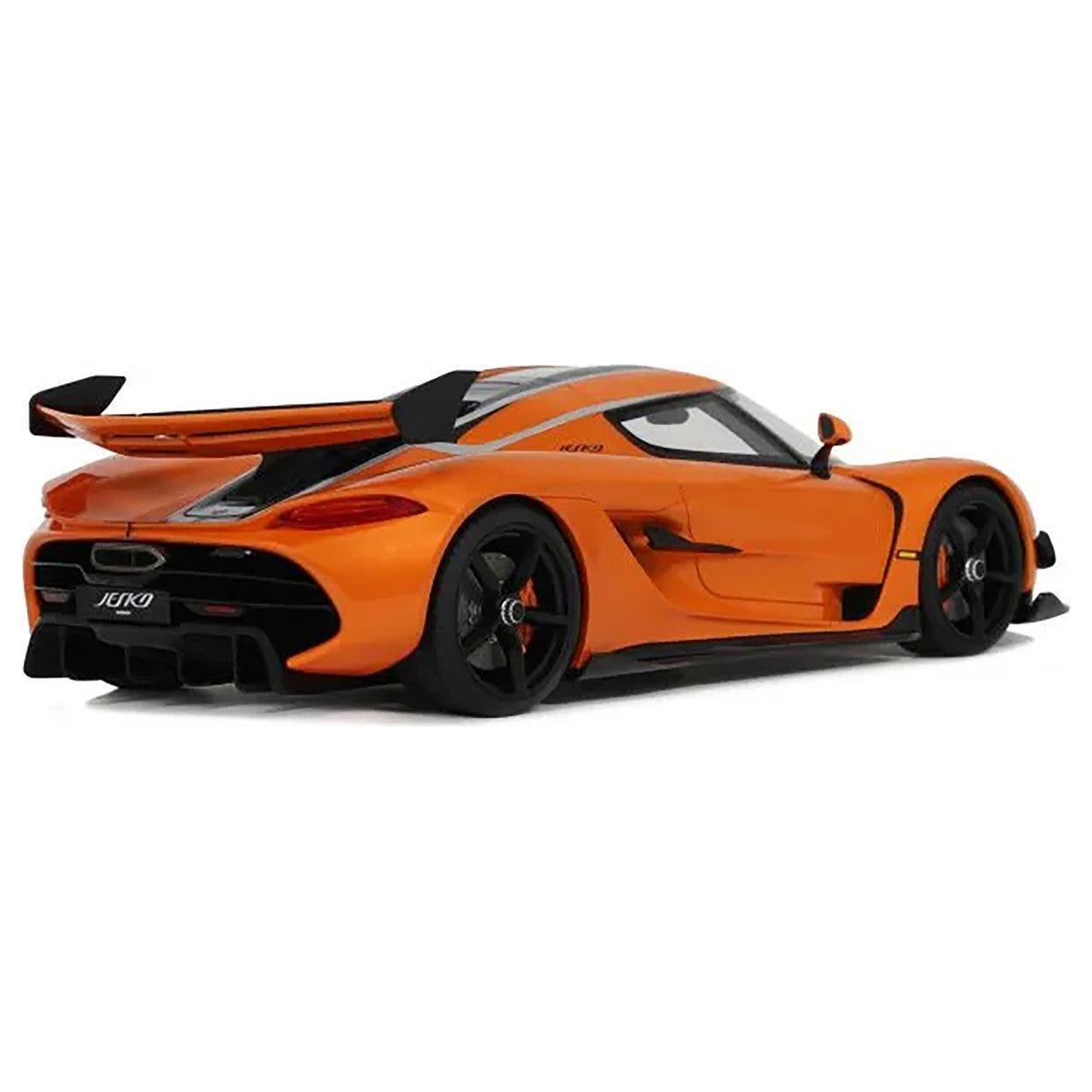 Koenigsegg Jesko Attack Orange Metallic with Black Stripes 1/18 Model Car by GT Spirit - GT Spirit - ModelCars.com