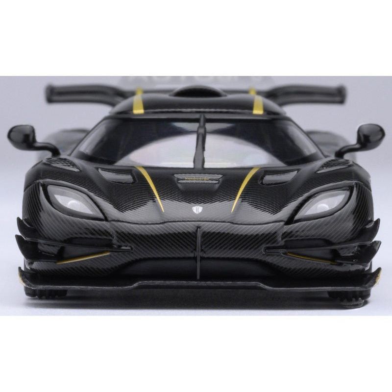 Koenigsegg One:1 Carbon Fiber with Gold Stripes 1/64 Diecast Model Car by Autoart - Autoart - ModelCars.com