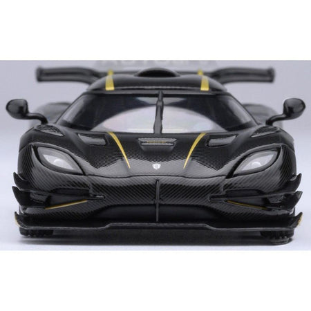 Koenigsegg One:1 Carbon Fiber with Gold Stripes 1/64 Diecast Model Car by Autoart - Autoart - ModelCars.com