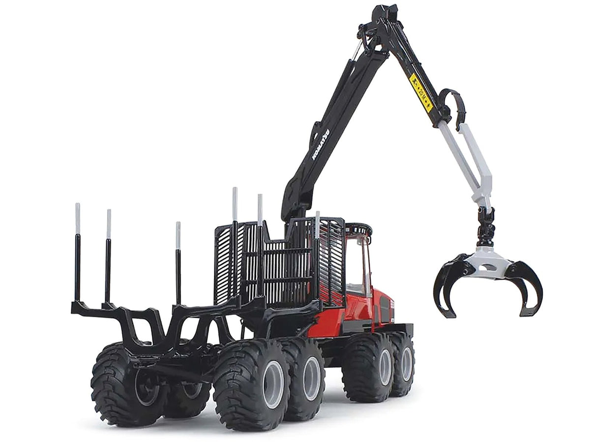 Komatsu 875.1 Forwarder Red and Black 1/32 Diecast Model by First Gear-First Gear-ModelCars.com