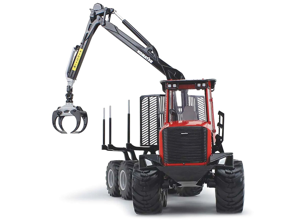 Komatsu 875.1 Forwarder Red and Black 1/32 Diecast Model by First Gear-First Gear-ModelCars.com