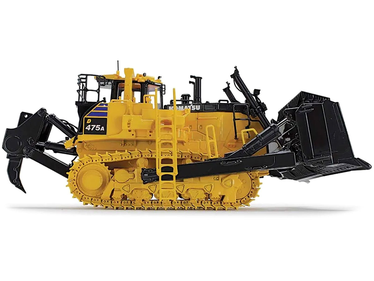 Komatsu D475A-8 Dozer with Ripper Yellow 1/50 Diecast Model by First Gear-First Gear-ModelCars.com