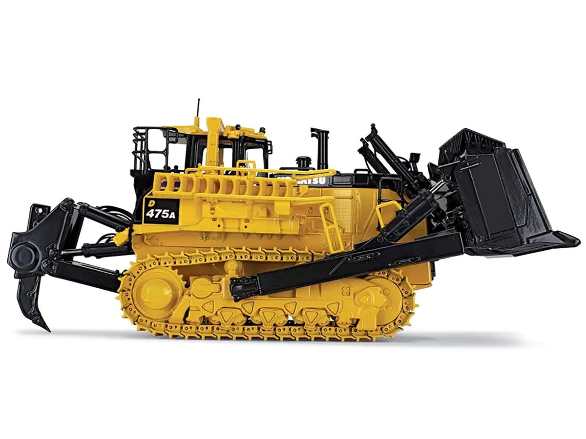Komatsu D475A-8 Dozer with Ripper Yellow 1/50 Diecast Model by First Gear-First Gear-ModelCars.com