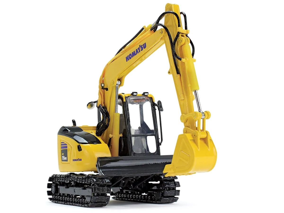 Komatsu PC78US-11 Excavator Yellow 1/50 Diecast Model by DCP/First Gear-First Gear-ModelCars.com