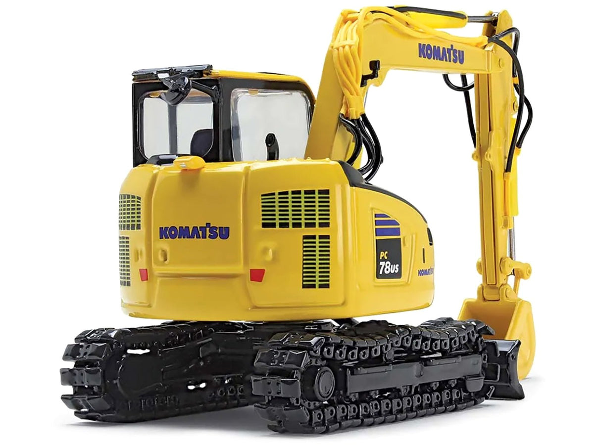 Komatsu PC78US-11 Excavator Yellow 1/50 Diecast Model by DCP/First Gear-First Gear-ModelCars.com