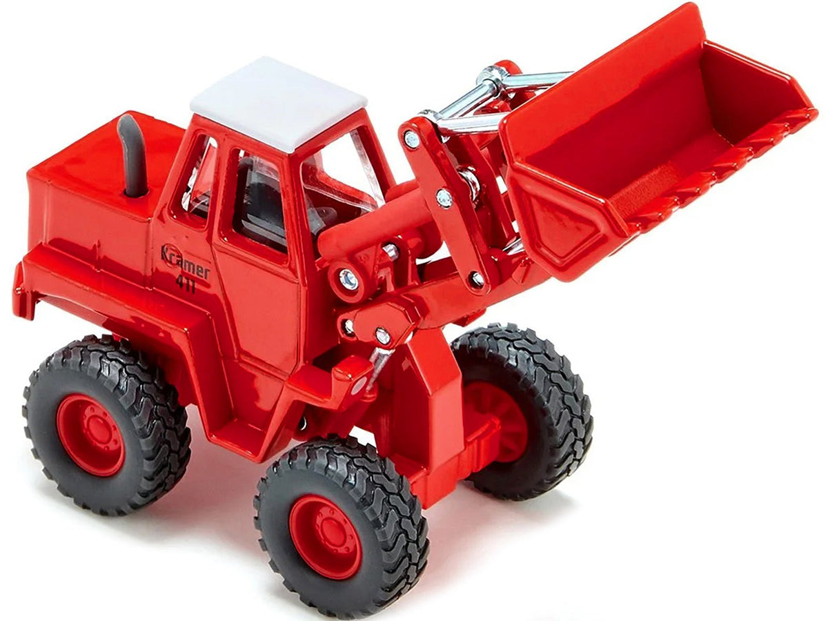 Kramer 411 Wheel Loader Red with White Top 1/50 Diecast Model by Siku-SIKU-ModelCars.com