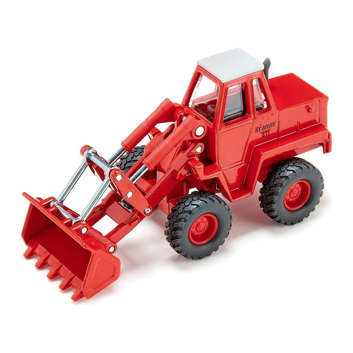 Kramer 411 Wheel Loader Red with White Top 1/50 Diecast Model by Siku-SIKU-ModelCars.com