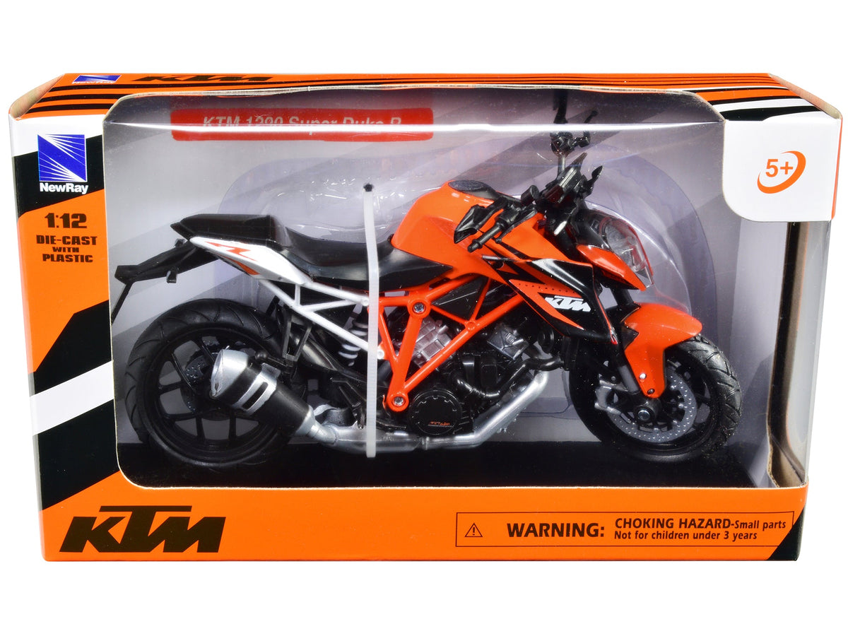 KTM 1290 Super Duke R Motorcycle Orange 1/12 Diecast Model by New Ray-New Ray-ModelCars.com