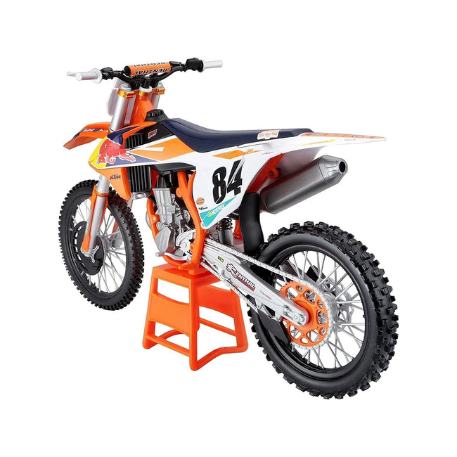 KTM 450 SX-F #84 Jeffrey Herlings "Red Bull KTM Factory Racing" (2018) 1/6 Diecast Motorcycle Model by Maisto-Maisto-ModelCars.com