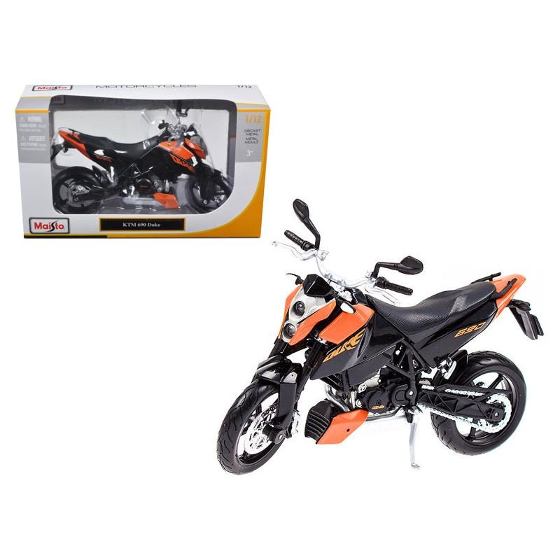 KTM 690 Duke Orange and Black 1/12 Diecast Motorcycle Model by Maisto - Maisto - ModelCars.com