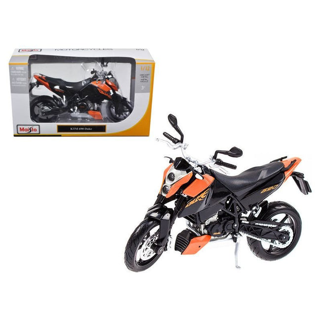 KTM 690 Duke Orange and Black 1/12 Diecast Motorcycle Model by Maisto - Maisto - ModelCars.com