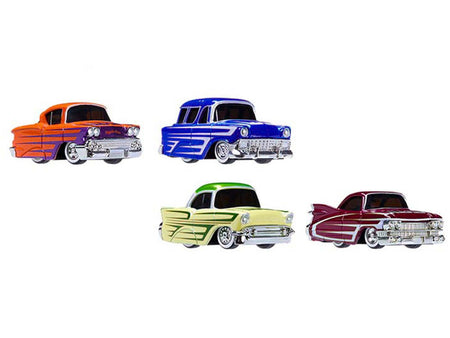 "Kustoms" Double Pack Series 8 Set of 4 Cars Diecast Model Cars by CarTuned-Car Tuned-ModelCars.com