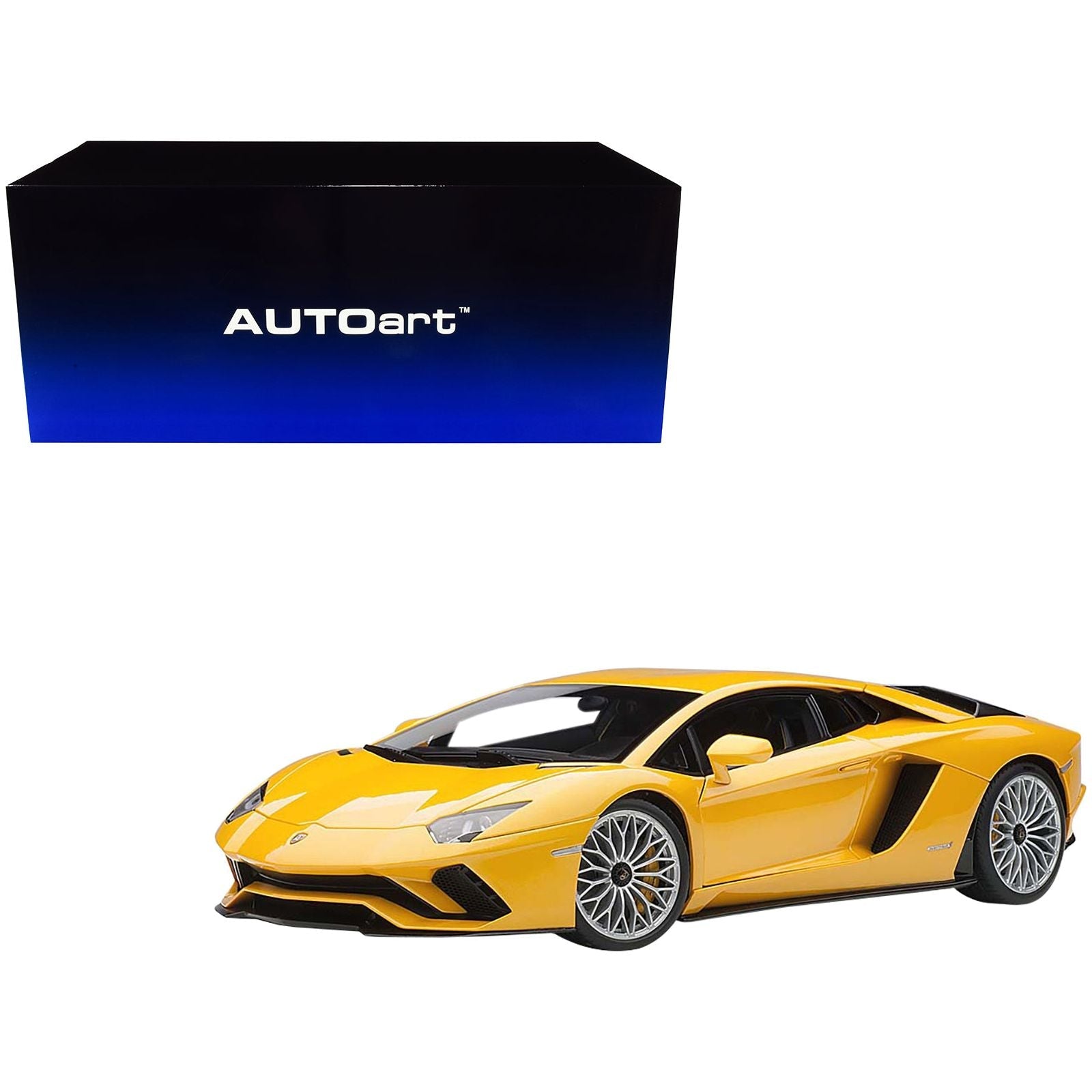 Lamborghini Aventador S New Giallo Orion/ Pearl Yellow 1/18 Model Car by Autoart - Autoart - ModelCars.com