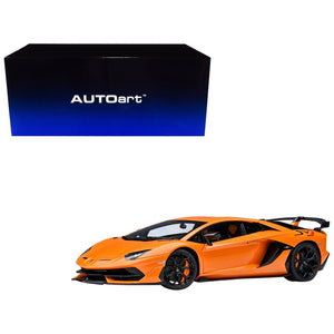 Lamborghini Aventador SVJ Arancio Atlas Pearl Orange 1/18 Model Car by Autoart