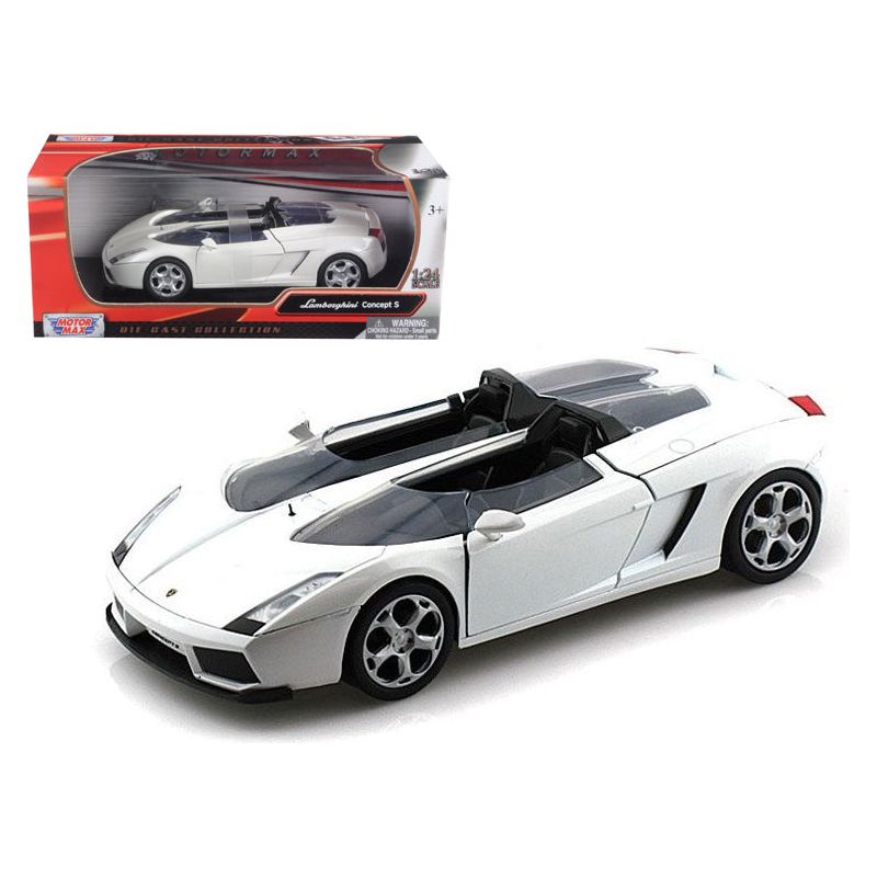 Lamborghini Concept S White 1/24 Diecast Car Model by Motormax - Motormax - ModelCars.com